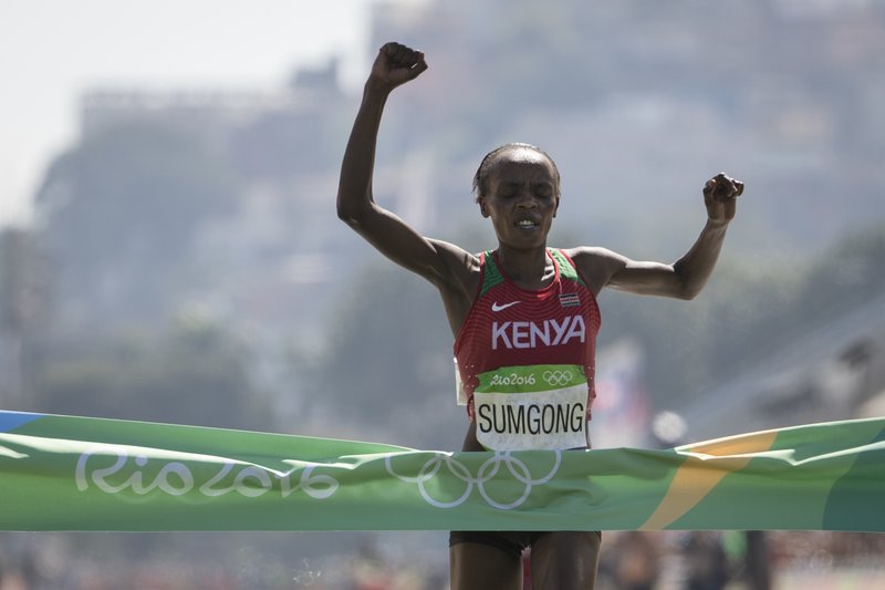 Women's marathon winner first for Kenya