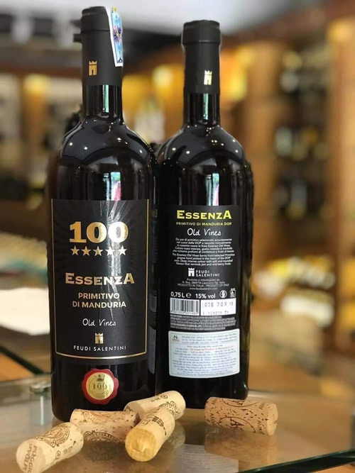 Rượu Vang Ý Ngon 100 ESSENZA Primitivo di Manduria