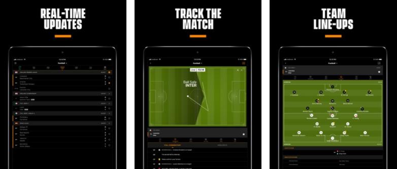 Phần mềm xem bóng đá trên iPhone - LiveScore