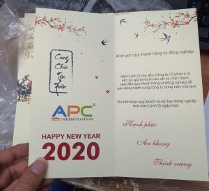 kích thước thiệp chúc tết