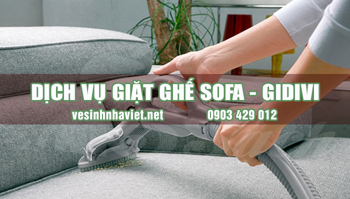 Hình ảnh dịch vụ giặt ghế sofa tại TP HCM - GiDiVi